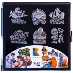 Rare Heritage Gaming Pin Badge Limited Edition Set