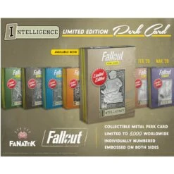 FANATTIK Fallout Limited Edition Perk Card - Intelligence (#5 Out Of 7) -Action Figures Shop 12239421 1364731324693549