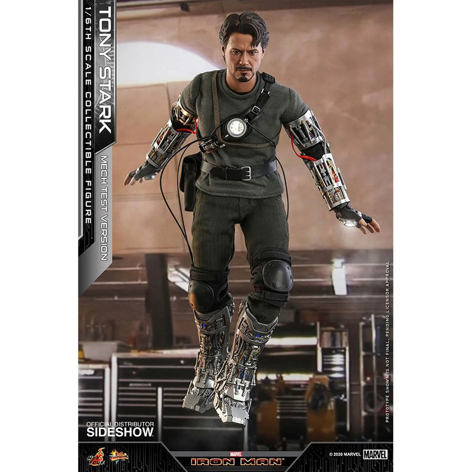 Hot Toys Iron Man Movie Masterpiece Action Figure 1/6 Tony Stark (Mech Test Version) 30 Cm 5 Hot Toys Iron Man Movie Masterpiece Action Figure 1/6 Tony Stark (Mech Test Version) 30 Cm - Image 3