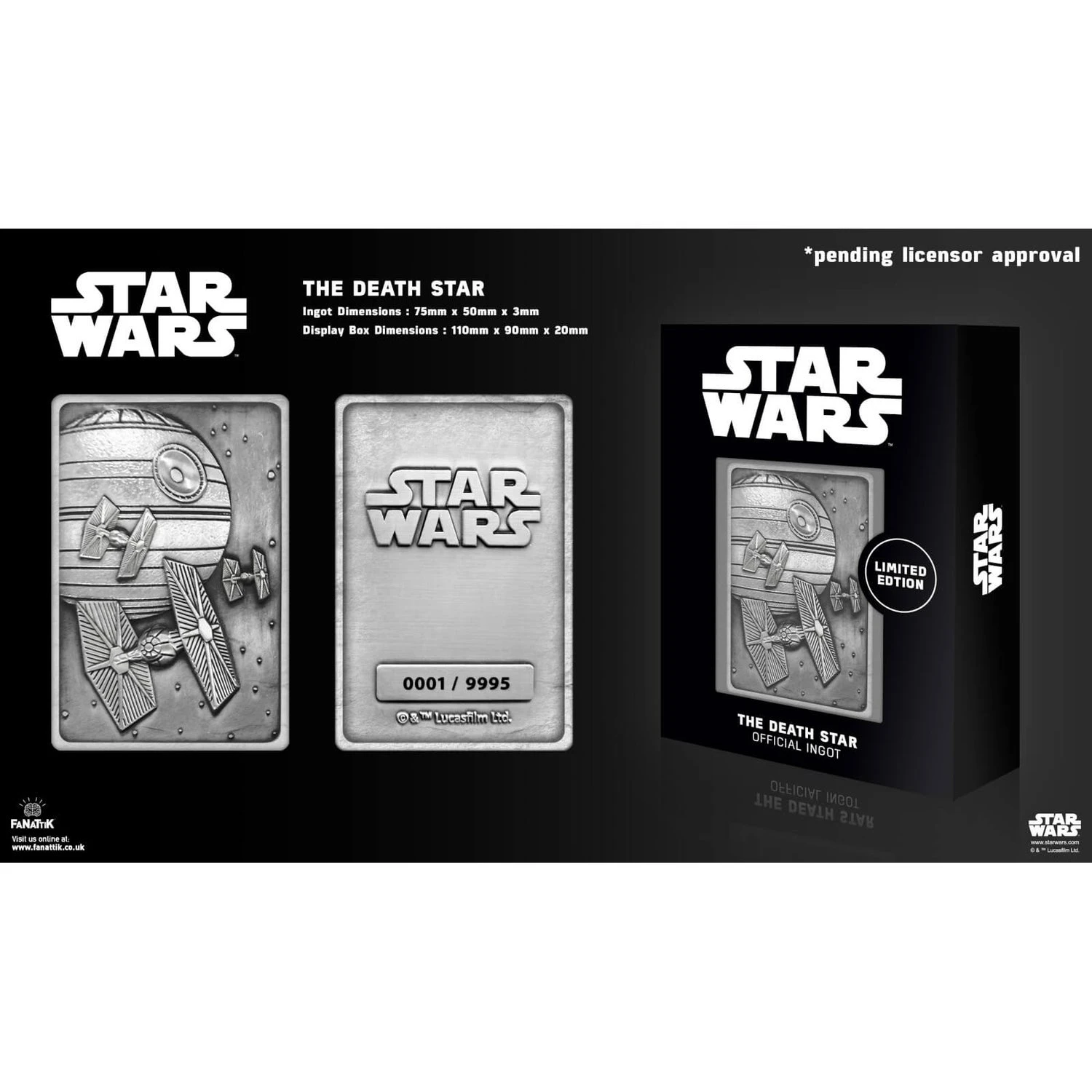 FANATTIK Star Wars Iconic Scene Collection Limited Edition Ingot - Death Star 6 FANATTIK Star Wars Iconic Scene Collection Limited Edition Ingot - Death Star - Image 4