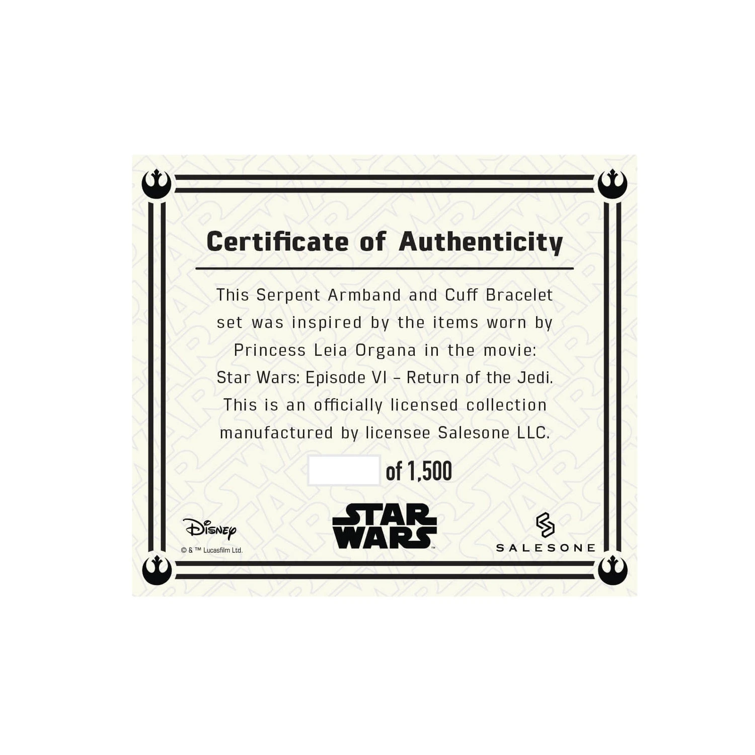 Star Wars Princess Leia Premium Gold Cuff And Bracelet Replica Set – Zavvi Worldwide Exclusive 7 Star Wars Princess Leia Premium Gold Cuff And Bracelet Replica Set – Zavvi Worldwide Exclusive - Image 5