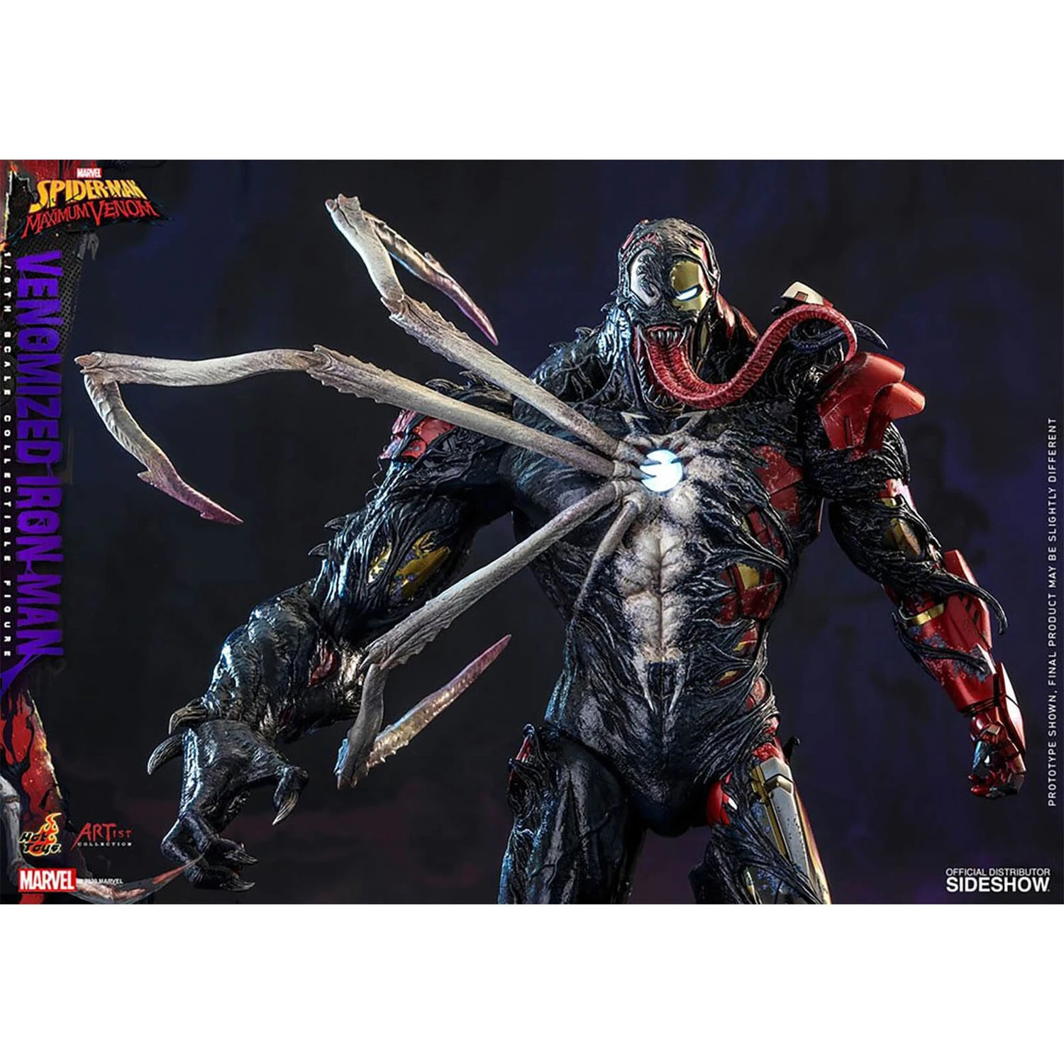 Hot Toys Marvel's Spider-Man: Maximum Venom Artist Collection Action Figure 1/6 Venomized Iron Man 35 Cm 9 Hot Toys Marvel's Spider-Man: Maximum Venom Artist Collection Action Figure 1/6 Venomized Iron Man 35 Cm - Image 7