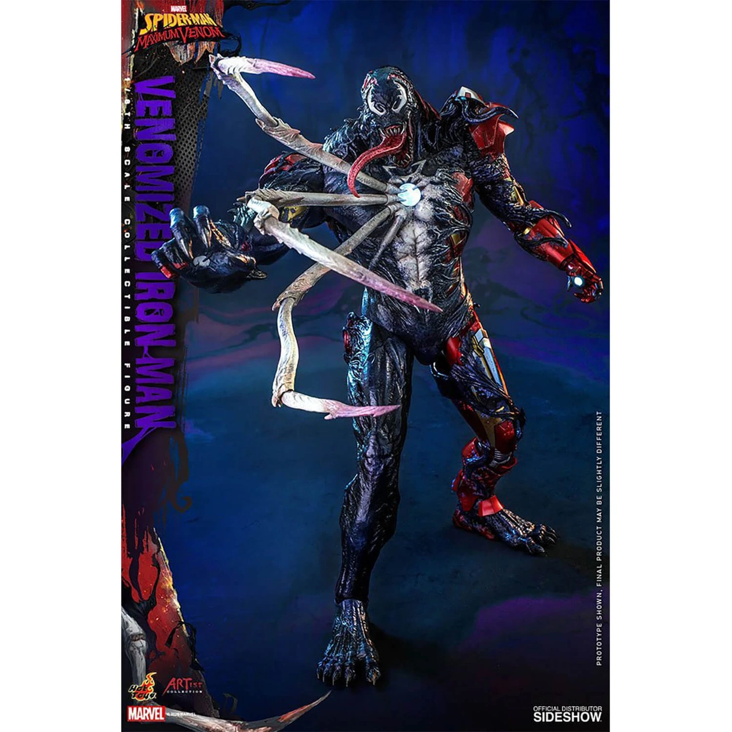Hot Toys Marvel's Spider-Man: Maximum Venom Artist Collection Action Figure 1/6 Venomized Iron Man 35 Cm 6 Hot Toys Marvel's Spider-Man: Maximum Venom Artist Collection Action Figure 1/6 Venomized Iron Man 35 Cm - Image 4