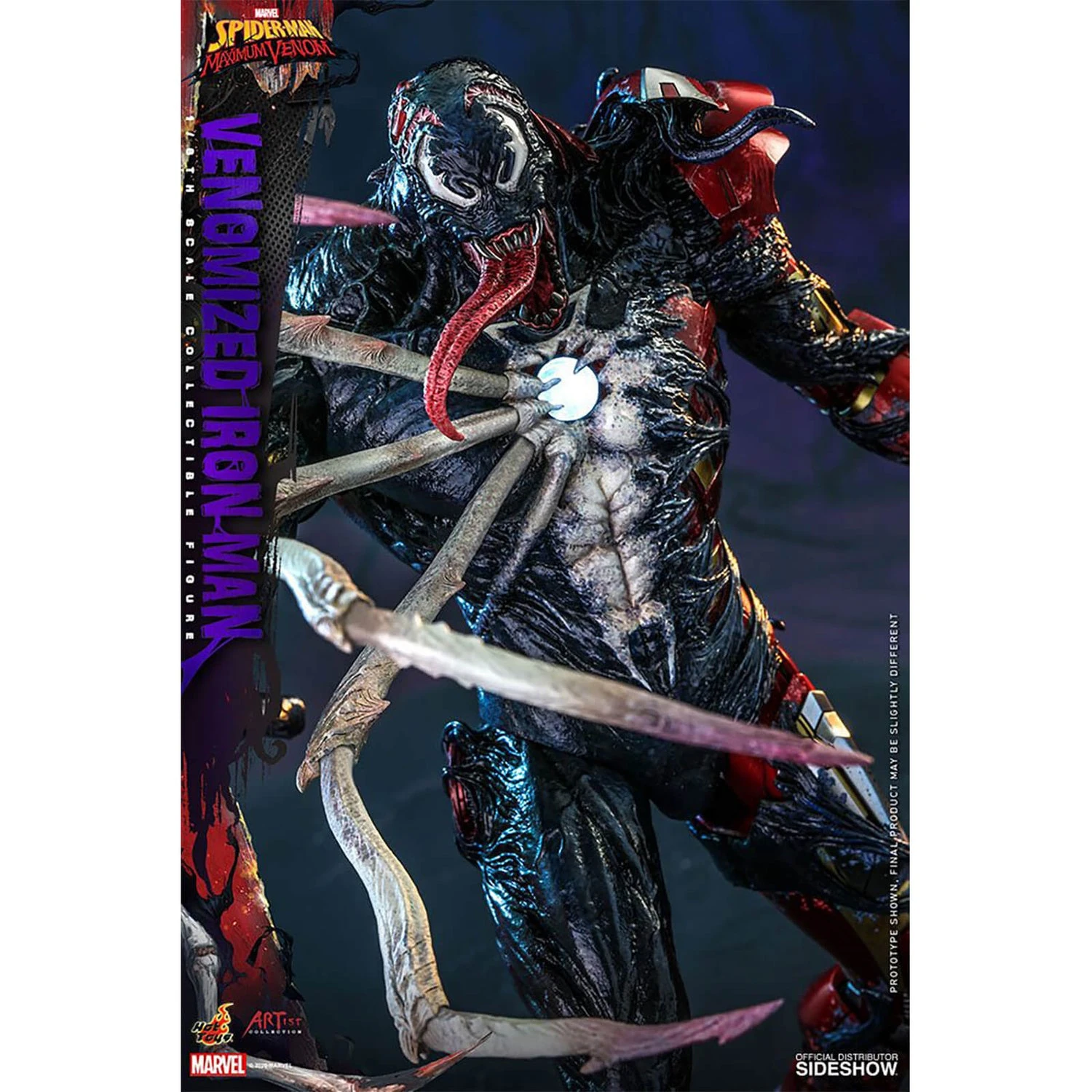 Hot Toys Marvel's Spider-Man: Maximum Venom Artist Collection Action Figure 1/6 Venomized Iron Man 35 Cm 18 Hot Toys Marvel's Spider-Man: Maximum Venom Artist Collection Action Figure 1/6 Venomized Iron Man 35 Cm - Image 16