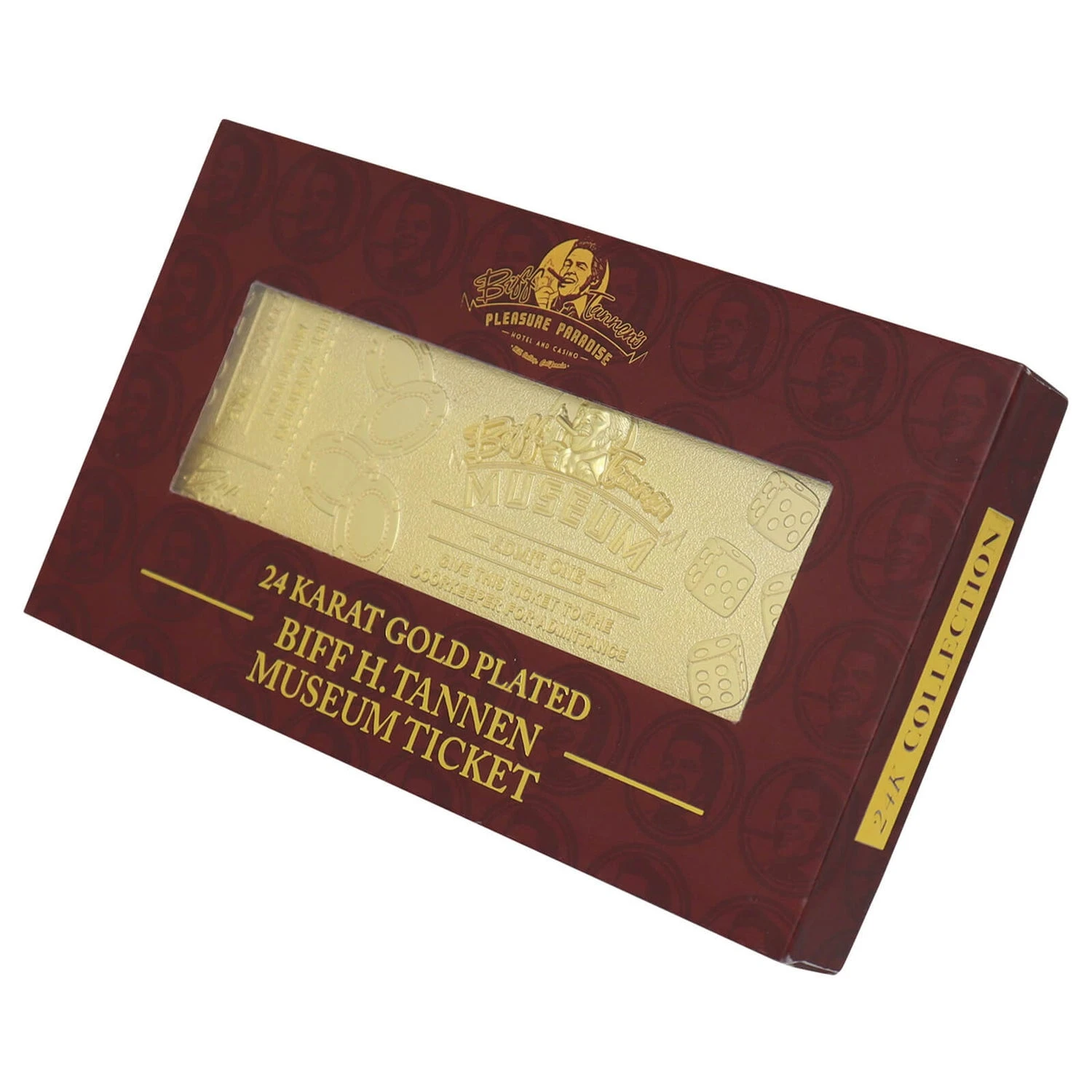 Back To The Future 24k Gold Plated Biff Tannen Museum Entrance Ticket Replica 3 Back To The Future 24k Gold Plated Biff Tannen Museum Entrance Ticket Replica