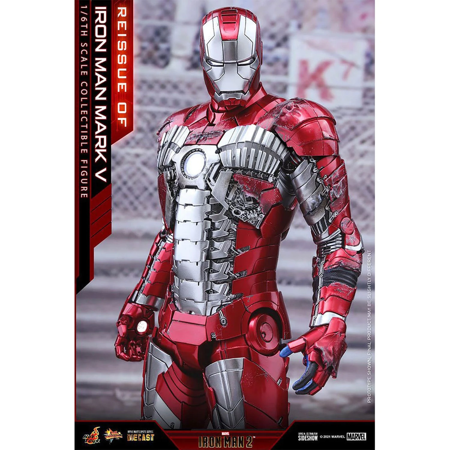 Hot Toys Iron Man 2 Movie Masterpiece Series Diecast Action Figure 1/6 Iron Man Mark V 32 Cm 8 Hot Toys Iron Man 2 Movie Masterpiece Series Diecast Action Figure 1/6 Iron Man Mark V 32 Cm - Image 6