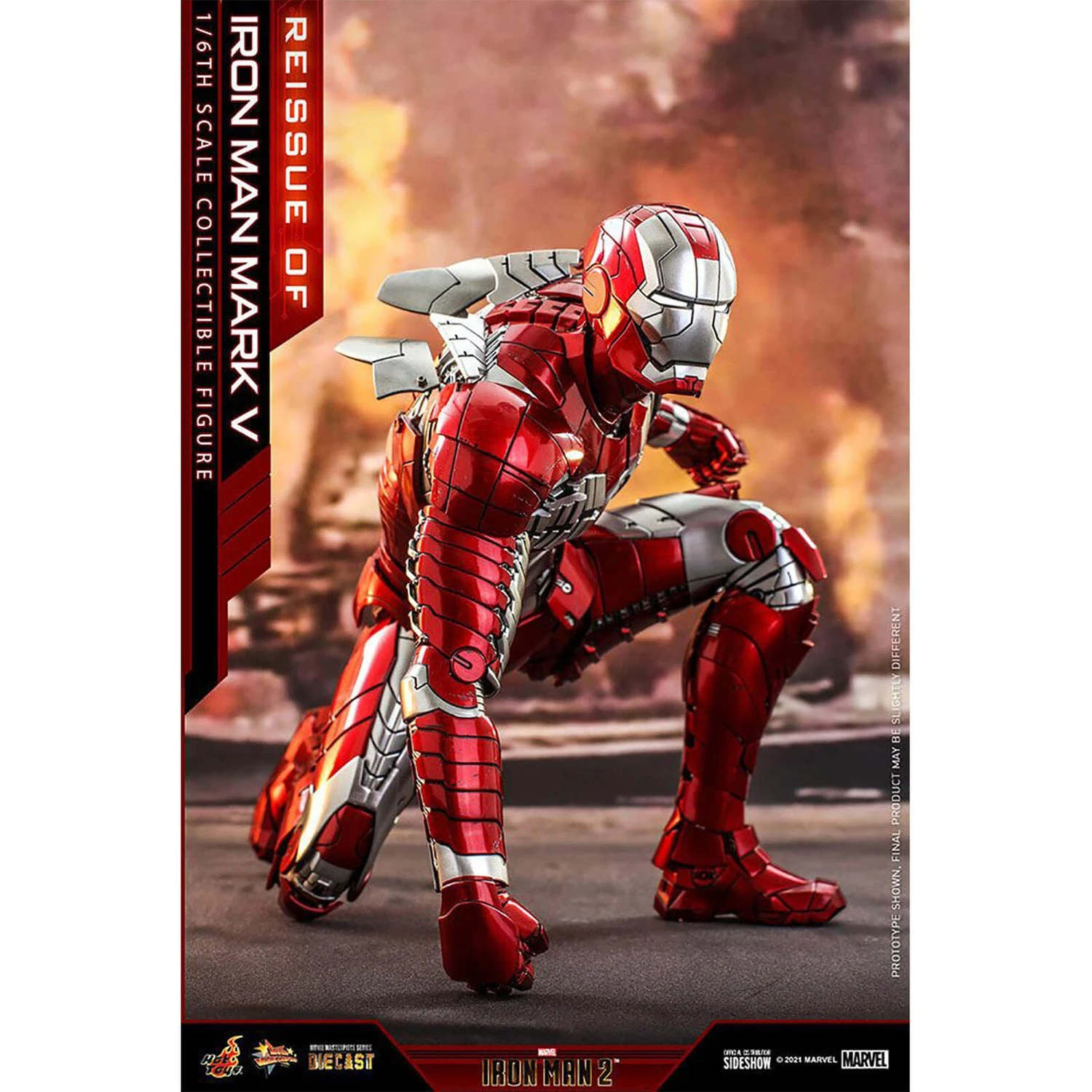 Hot Toys Iron Man 2 Movie Masterpiece Series Diecast Action Figure 1/6 Iron Man Mark V 32 Cm 6 Hot Toys Iron Man 2 Movie Masterpiece Series Diecast Action Figure 1/6 Iron Man Mark V 32 Cm - Image 4