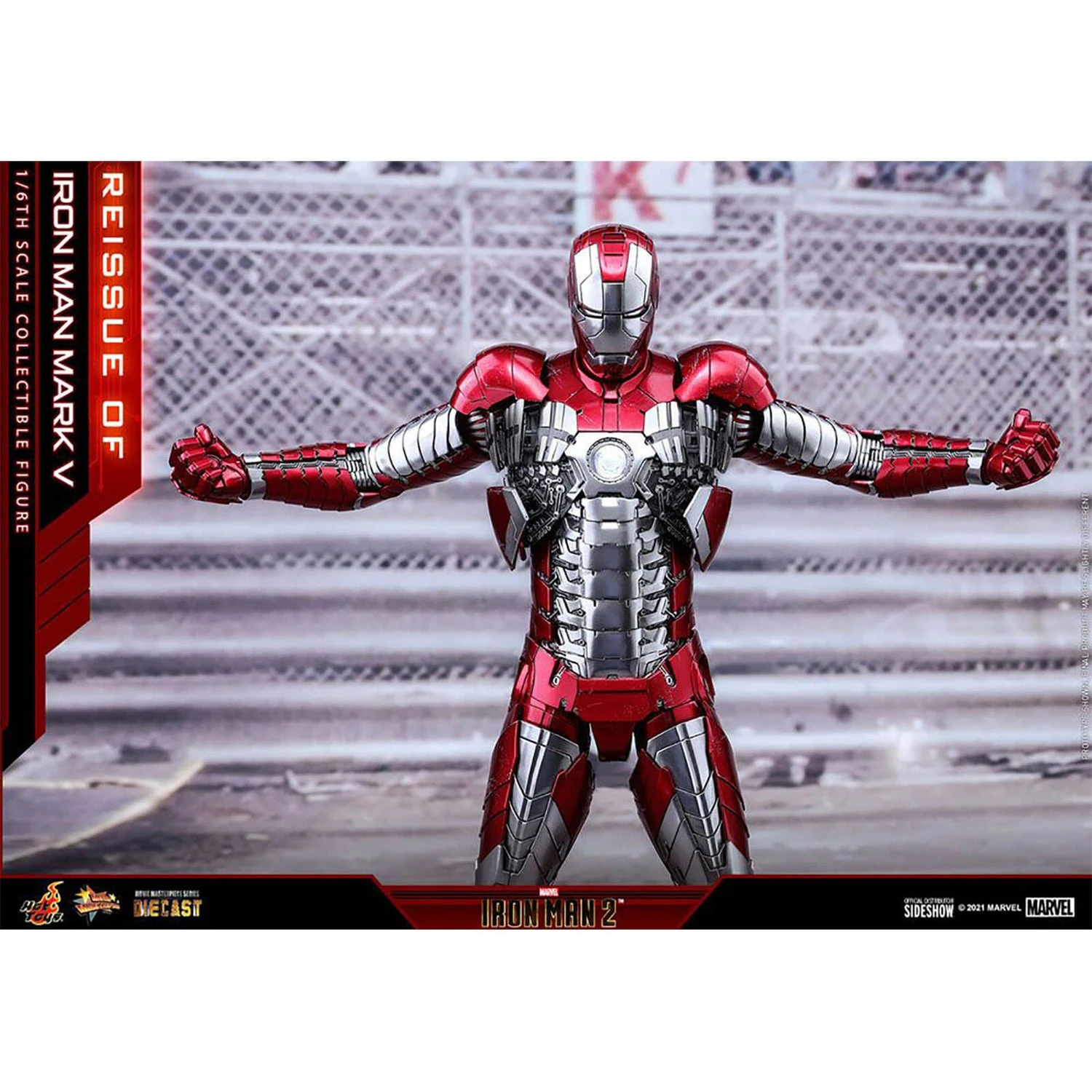 Hot Toys Iron Man 2 Movie Masterpiece Series Diecast Action Figure 1/6 Iron Man Mark V 32 Cm 9 Hot Toys Iron Man 2 Movie Masterpiece Series Diecast Action Figure 1/6 Iron Man Mark V 32 Cm - Image 7