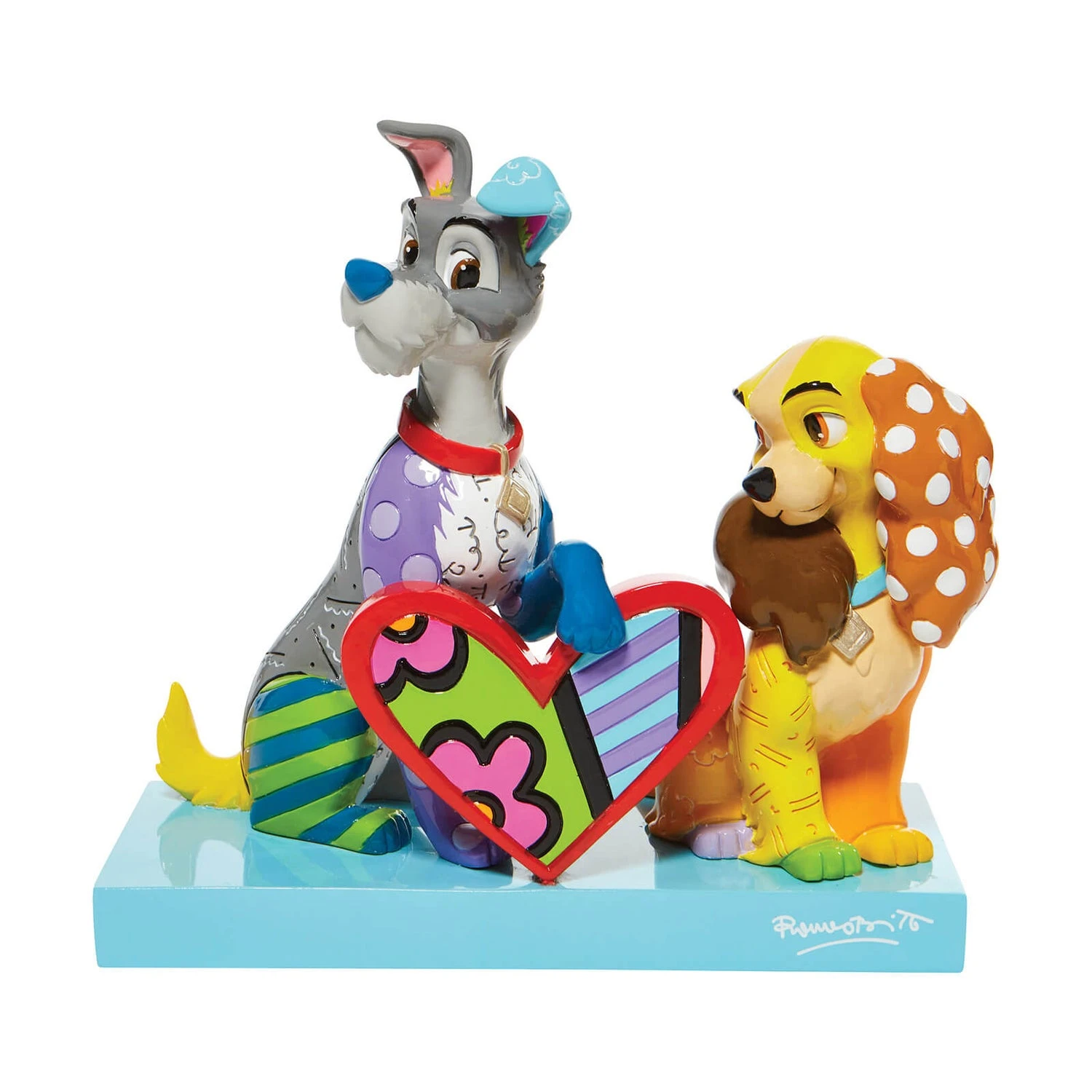 Disney Britto Collection Lady And The Tramp Figure Limited Edition 3 Disney Britto Collection Lady And The Tramp Figure Limited Edition