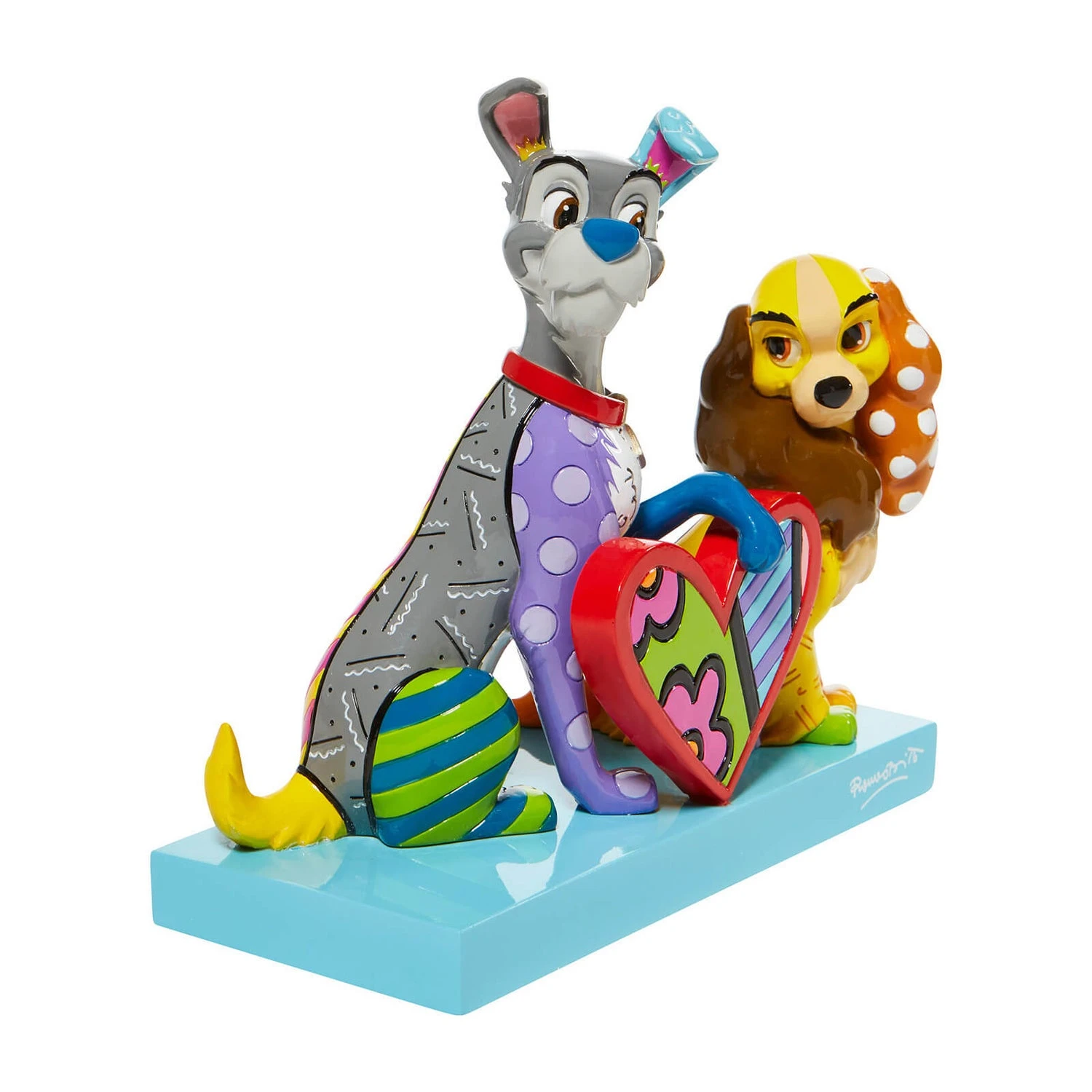 Disney Britto Collection Lady And The Tramp Figure Limited Edition 6 Disney Britto Collection Lady And The Tramp Figure Limited Edition - Image 4