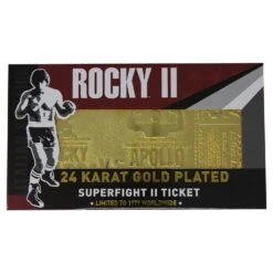 Rocky - 24K Gold Plated Fight Ticket Rocky V Apollo Creed Re-Match 8 Rocky - 24K Gold Plated Fight Ticket Rocky V Apollo Creed Re-Match -Action Figures Shop 13028139 2454855766557116