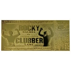 Rocky - 24K Gold Plated Fight Ticket Rocky V Clubber Lang -Action Figures Shop 13028140 1154855766834793