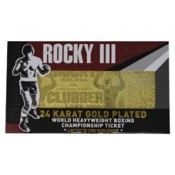 Rocky - 24K Gold Plated Fight Ticket Rocky V Clubber Lang -Action Figures Shop 13028140 1764855766779593