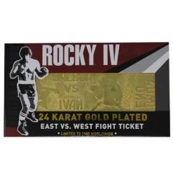 Rocky - 24K Gold Plated Fight Ticket Rocky V Drago -Action Figures Shop 13028141 3324855766993856