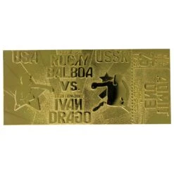 Rocky - 24K Gold Plated Fight Ticket Rocky V Drago -Action Figures Shop 13028141 9004855767050391