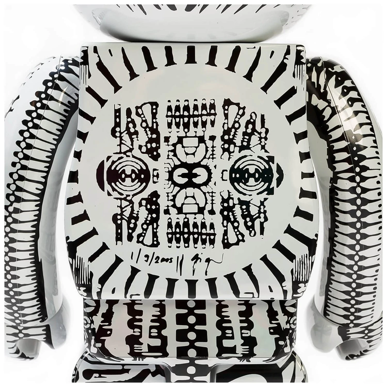 Medicom Bearbrick 1000% H.R. Giger White Figure 7 Medicom Bearbrick 1000% H.R. Giger White Figure - Image 5