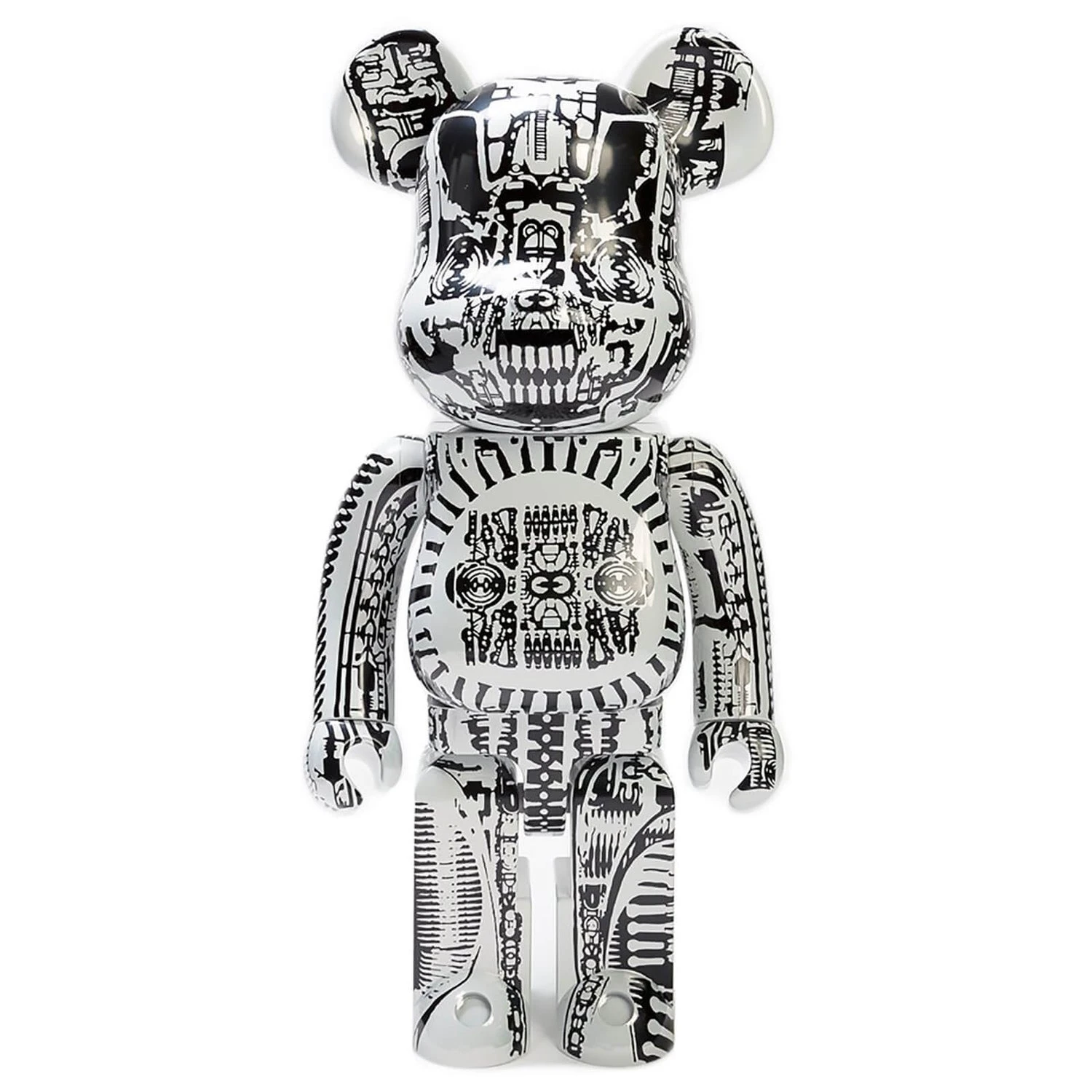 Medicom Bearbrick 1000% H.R. Giger White Figure 3 Medicom Bearbrick 1000% H.R. Giger White Figure