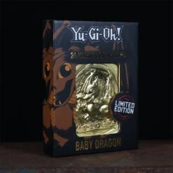 Fanattik Yu-Gi-Oh! Baby Dragon 24K Gold Plated Limited Edition Collectible Metal Card -Action Figures Shop 13127367 2094870012625880