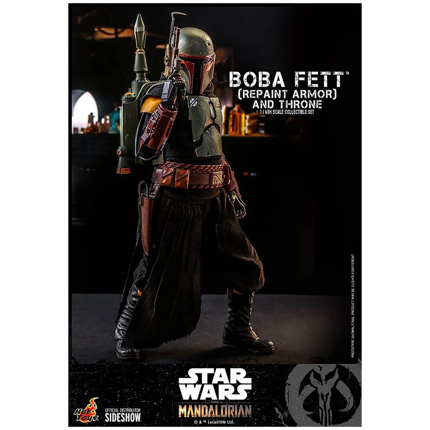 Hot Toys Star Wars The Mandalorian Action Figure 1/6 Boba Fett (Repaint Armor) And Throne 30 Cm 10 Hot Toys Star Wars The Mandalorian Action Figure 1/6 Boba Fett (Repaint Armor) And Throne 30 Cm - Image 8