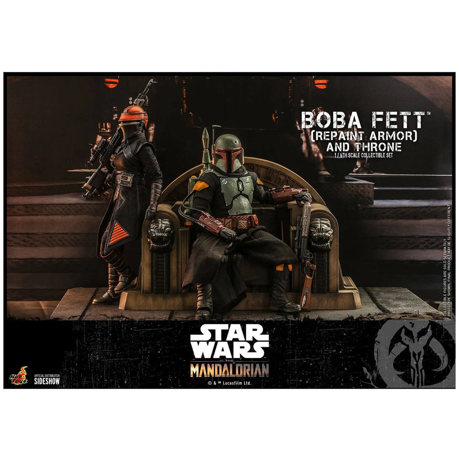 Hot Toys Star Wars The Mandalorian Action Figure 1/6 Boba Fett (Repaint Armor) And Throne 30 Cm 5 Hot Toys Star Wars The Mandalorian Action Figure 1/6 Boba Fett (Repaint Armor) And Throne 30 Cm - Image 3