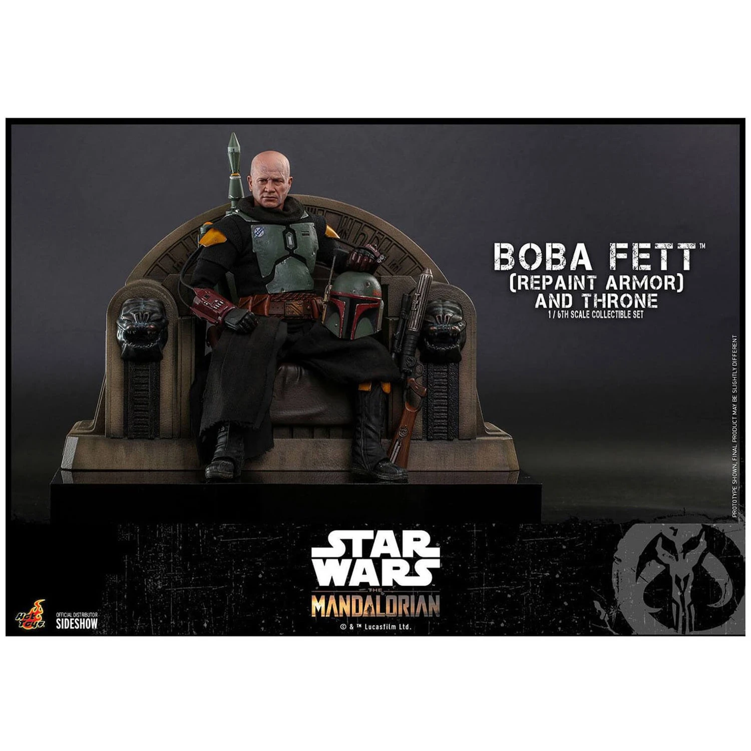 Hot Toys Star Wars The Mandalorian Action Figure 1/6 Boba Fett (Repaint Armor) And Throne 30 Cm 4 Hot Toys Star Wars The Mandalorian Action Figure 1/6 Boba Fett (Repaint Armor) And Throne 30 Cm - Image 2