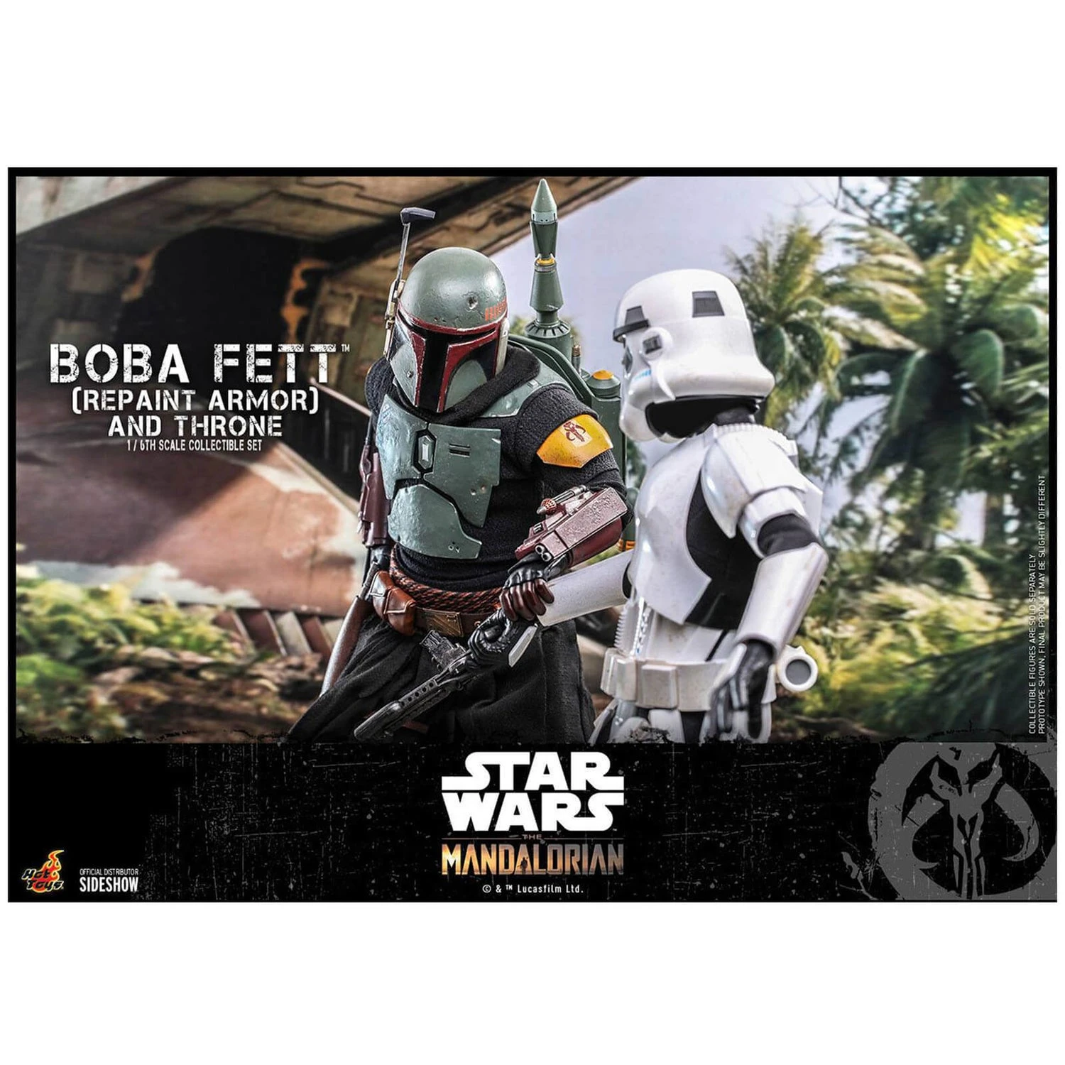 Hot Toys Star Wars The Mandalorian Action Figure 1/6 Boba Fett (Repaint Armor) And Throne 30 Cm 20 Hot Toys Star Wars The Mandalorian Action Figure 1/6 Boba Fett (Repaint Armor) And Throne 30 Cm - Image 18
