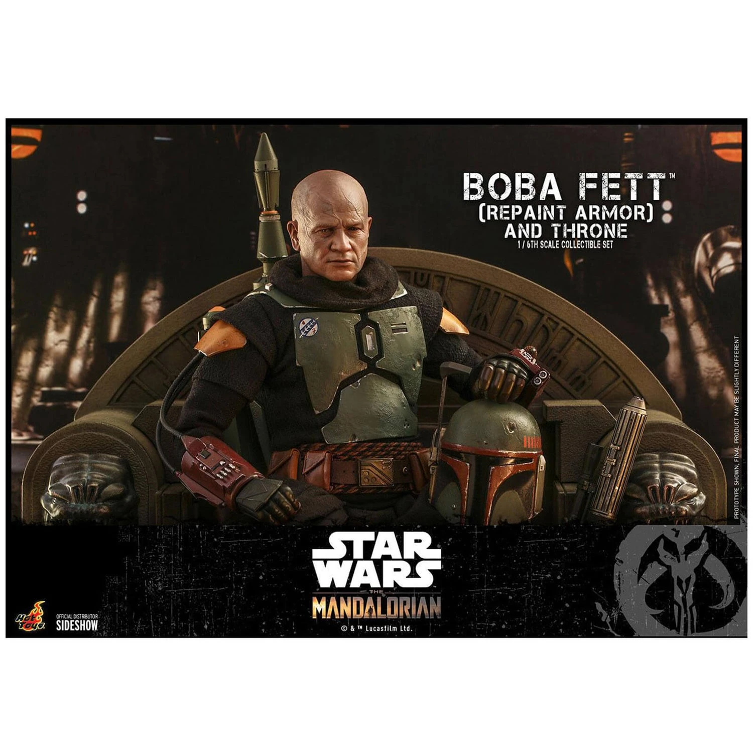 Hot Toys Star Wars The Mandalorian Action Figure 1/6 Boba Fett (Repaint Armor) And Throne 30 Cm 14 Hot Toys Star Wars The Mandalorian Action Figure 1/6 Boba Fett (Repaint Armor) And Throne 30 Cm - Image 12