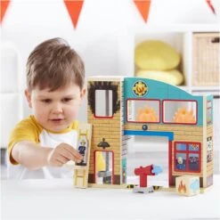 Fireman Sam - Wooden Fire Station -Action Figures Shop 13219319 5424913309043363