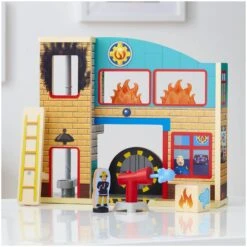 Fireman Sam - Wooden Fire Station -Action Figures Shop 13219319 6654913308788501