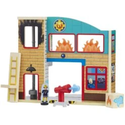 Fireman Sam - Wooden Fire Station -Action Figures Shop 13219319 9194913308606356