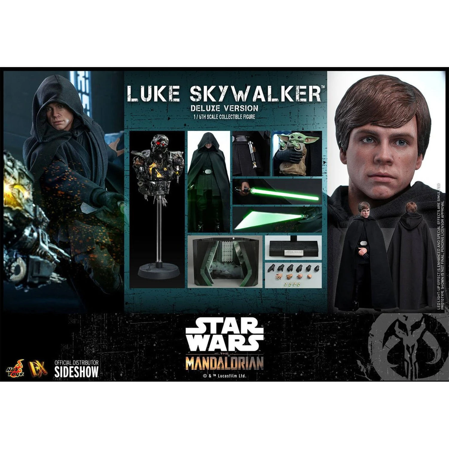Hot Toys Star Wars The Mandalorian Action Figure 1/6 Luke Skywalker (Deluxe Version) 30 Cm 21 Hot Toys Star Wars The Mandalorian Action Figure 1/6 Luke Skywalker (Deluxe Version) 30 Cm - Image 19