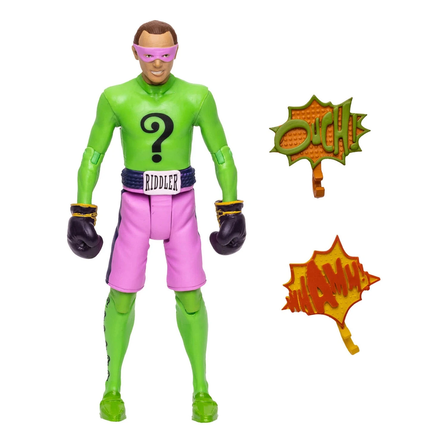 McFarlane DC Retro 6In Wv3 - Batman 66 - Riddler Boxing Action Figure 4 McFarlane DC Retro 6In Wv3 - Batman 66 - Riddler Boxing Action Figure - Image 2