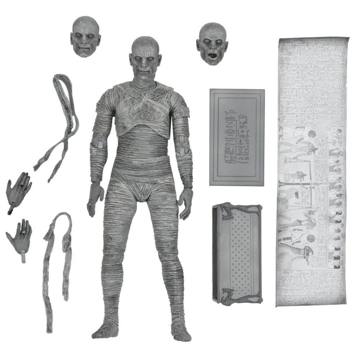 NECA Universal Monsters The Mummy Black And White Version Ultimate 7 Inch Scale Action Figure 3 NECA Universal Monsters The Mummy Black And White Version Ultimate 7 Inch Scale Action Figure