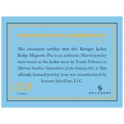 Marvel Guardians Of The Galaxy Yondu's Ravager Magnetic Pin Replica - Zavvi Exclusive (Only 1000 Available) -Action Figures Shop 13629628 1954944340197555