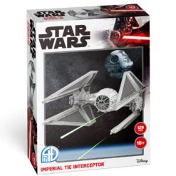 Star Wars Imperial TIE Interceptor Paper Core 3D Puzzle Model