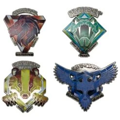 FANATTIK Harry Potter Set Of Limited Edition Crest Pin Badges