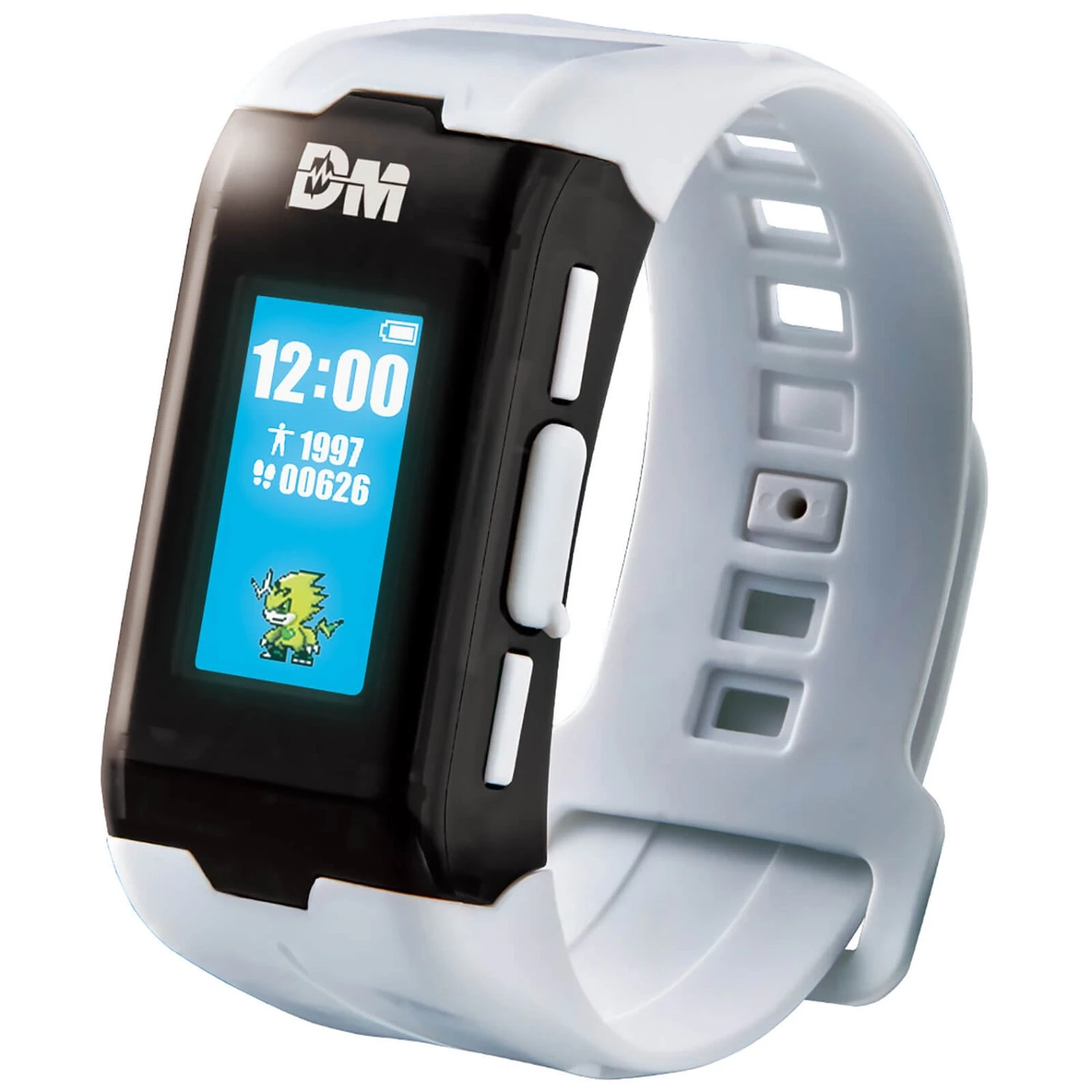 Bandai Digimon Vital Bracelet Fitness Tracker Watch In White 4 Bandai Digimon Vital Bracelet Fitness Tracker Watch In White - Image 2