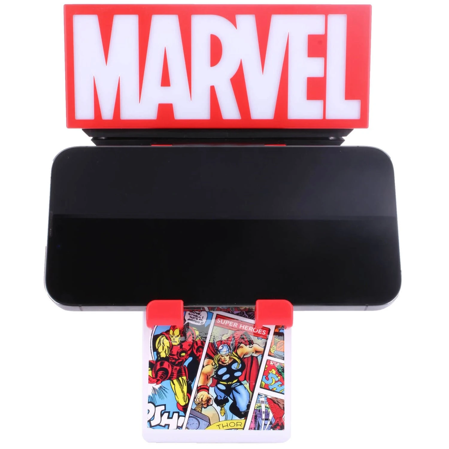 Cable Guys Marvel Red Logo Light Up Ikon Controller And Smartphone Stand 5 Cable Guys Marvel Red Logo Light Up Ikon Controller And Smartphone Stand - Image 3