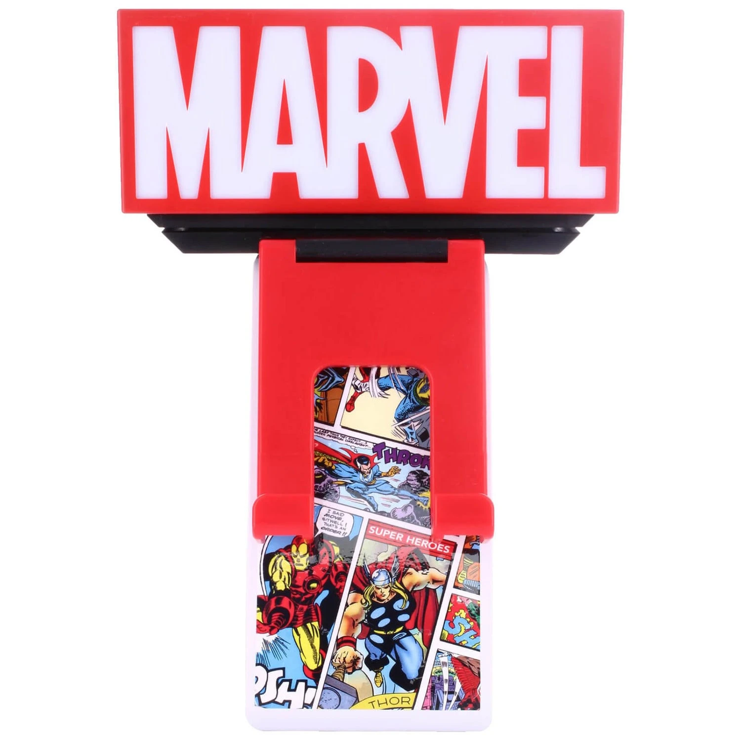 Cable Guys Marvel Red Logo Light Up Ikon Controller And Smartphone Stand 3 Cable Guys Marvel Red Logo Light Up Ikon Controller And Smartphone Stand