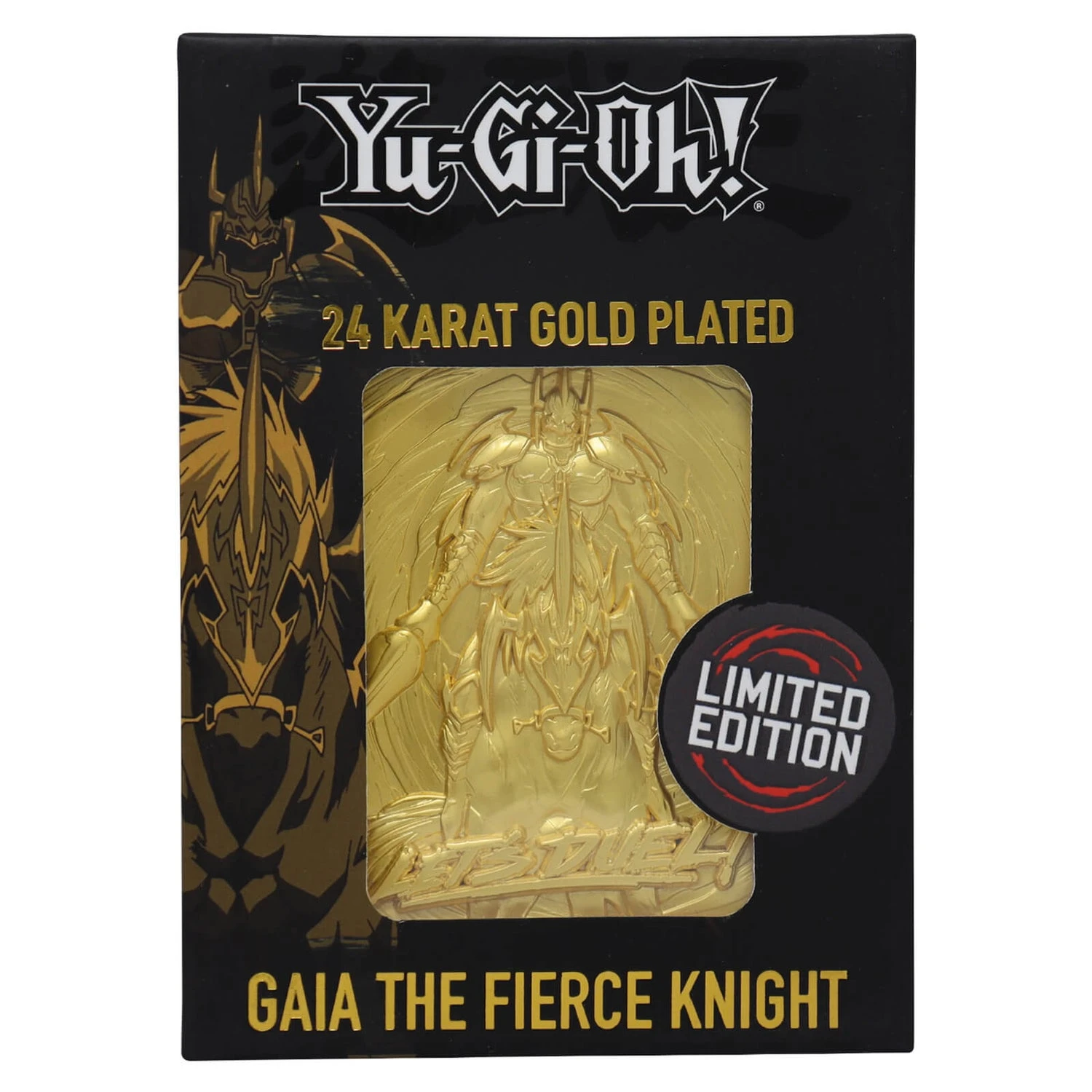 Yu Gi Oh! Limited Edition 24K Gold Plated Collectible Gaia The Fierce Knight By Fanattik 5 Yu Gi Oh! Limited Edition 24K Gold Plated Collectible Gaia The Fierce Knight By Fanattik - Image 3
