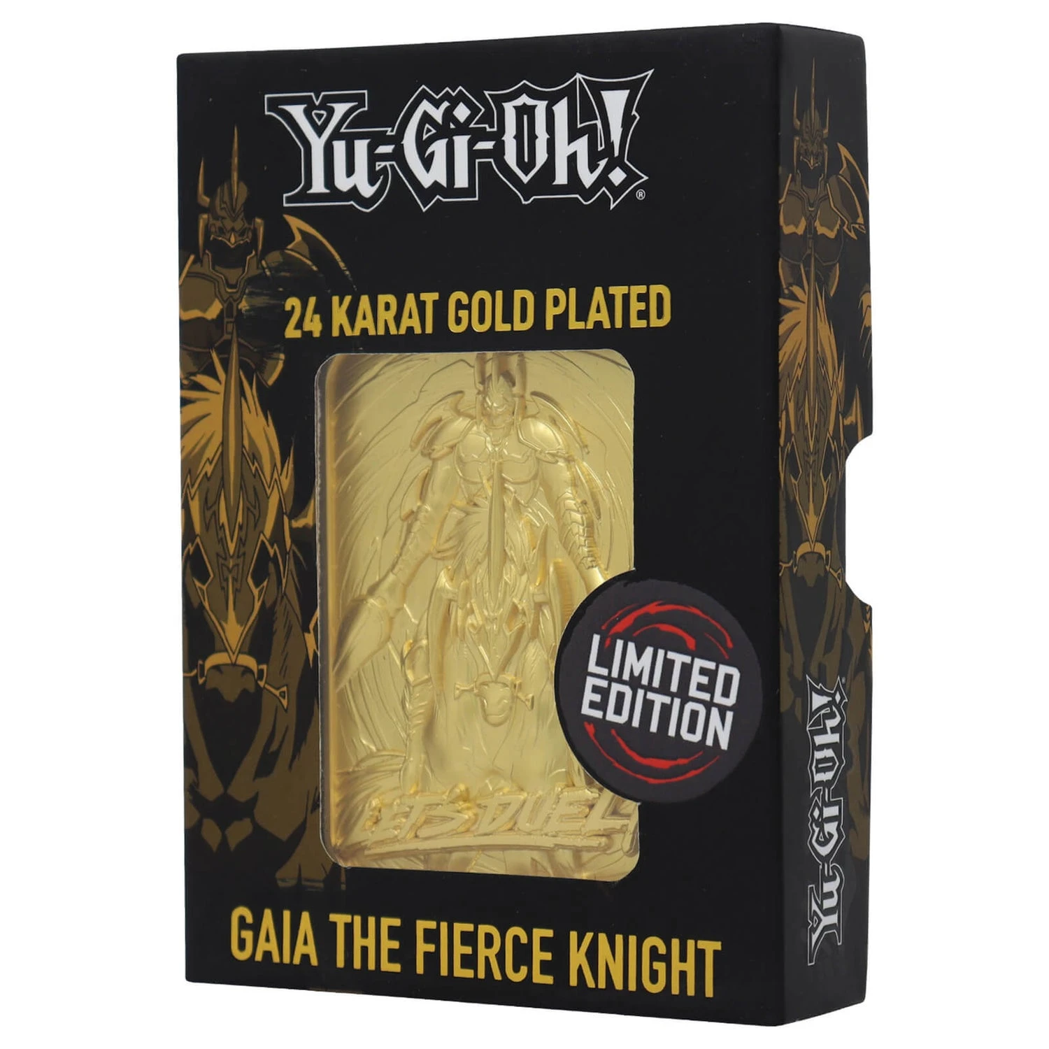 Yu Gi Oh! Limited Edition 24K Gold Plated Collectible Gaia The Fierce Knight By Fanattik 3 Yu Gi Oh! Limited Edition 24K Gold Plated Collectible Gaia The Fierce Knight By Fanattik