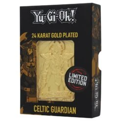 Yu Gi Oh! Limited Edition 24K Gold Plated Collectible Celtic Guardian By Fanattik