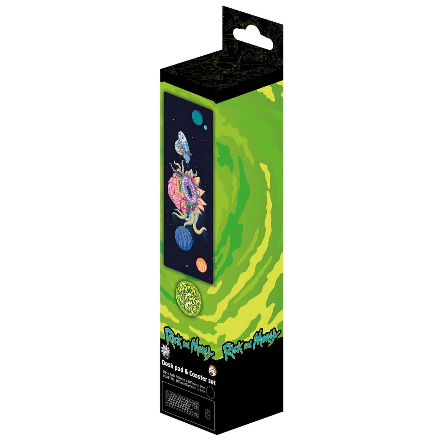 Fanattik Rick And Morty Large Desk Pad And Coaster Set 4 Fanattik Rick And Morty Large Desk Pad And Coaster Set - Image 2