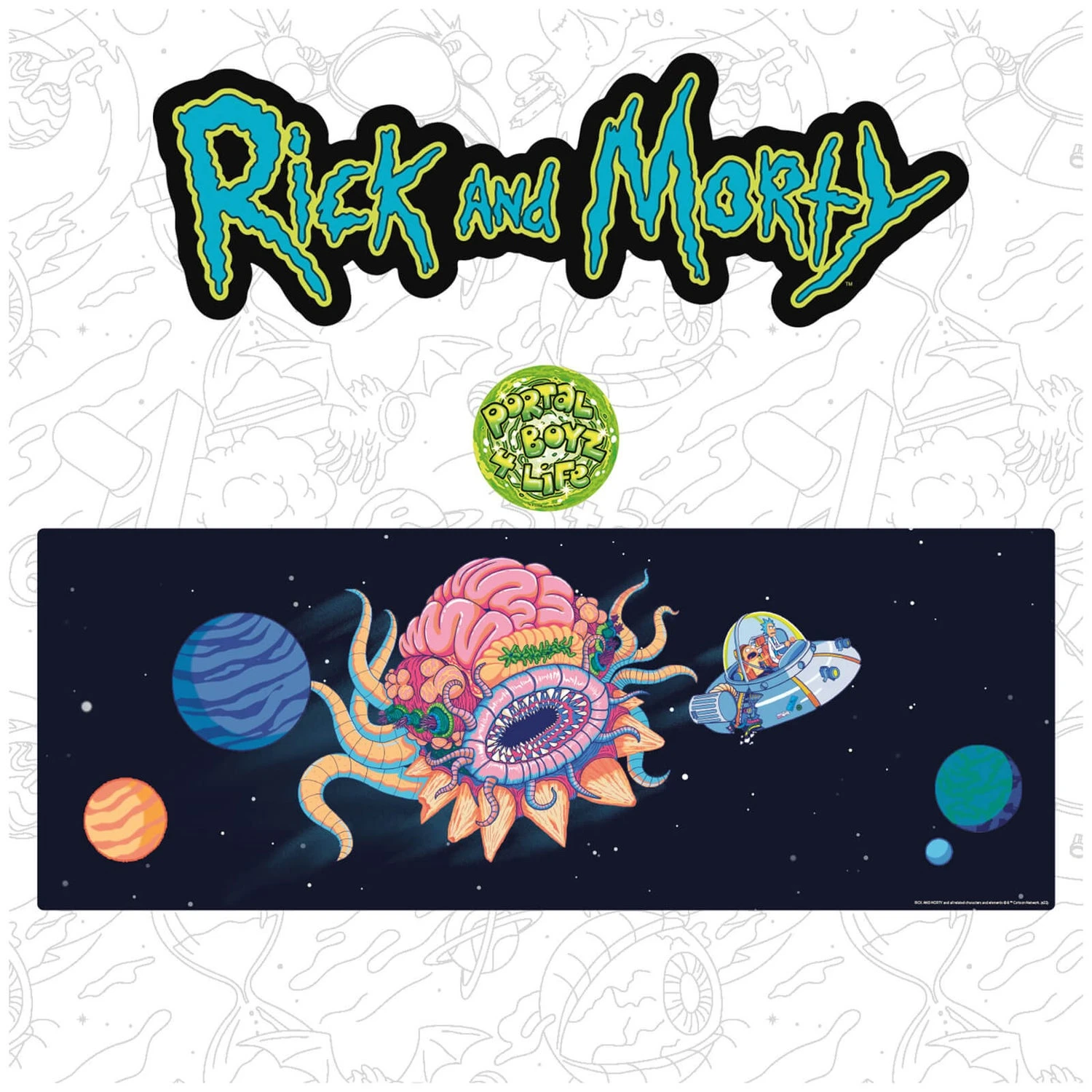 Fanattik Rick And Morty Large Desk Pad And Coaster Set 12 Fanattik Rick And Morty Large Desk Pad And Coaster Set - Image 10