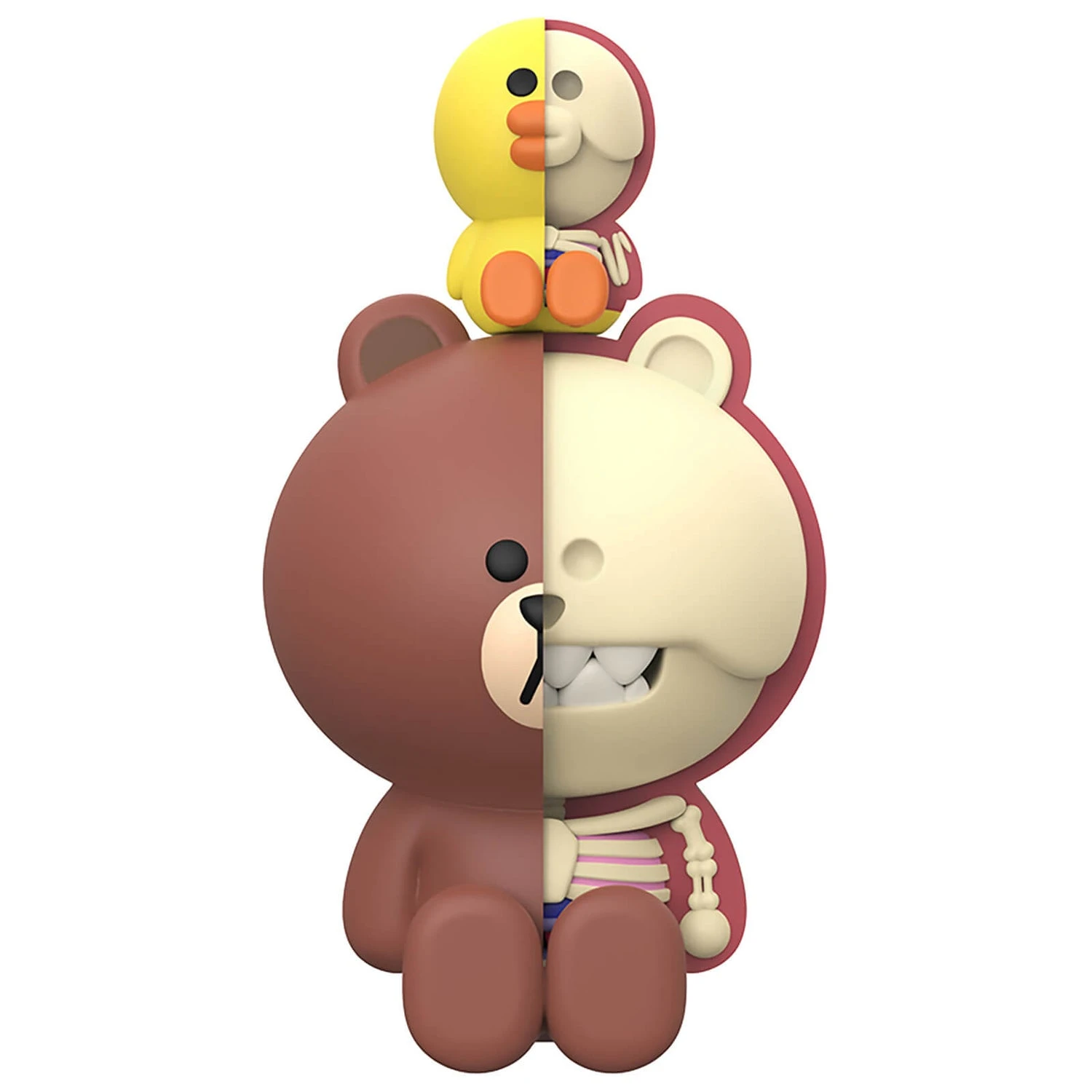 Mighty Jaxx XXRAY PLUS Brown And Sally 7.5" Collectible Figure 3 Mighty Jaxx XXRAY PLUS Brown And Sally 7.5" Collectible Figure