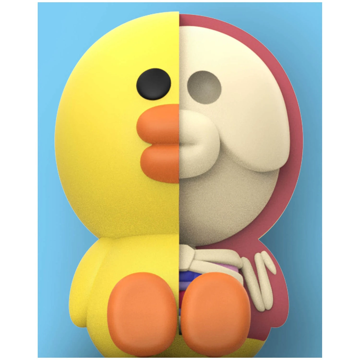 Mighty Jaxx XXRAY PLUS Brown And Sally 7.5" Collectible Figure 12 Mighty Jaxx XXRAY PLUS Brown And Sally 7.5" Collectible Figure - Image 10