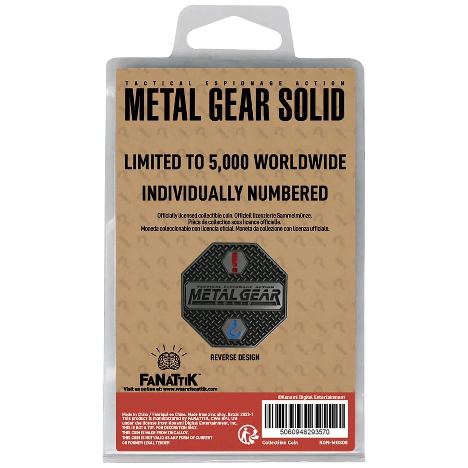 Metal Gear Solid Limited Edition Coin By Fanattik 5 Metal Gear Solid Limited Edition Coin By Fanattik - Image 3