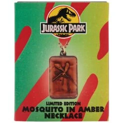 Jurassic Park Limited Edition Amber Necklace By Fanattik -Action Figures Shop 14851053 3985059998682497