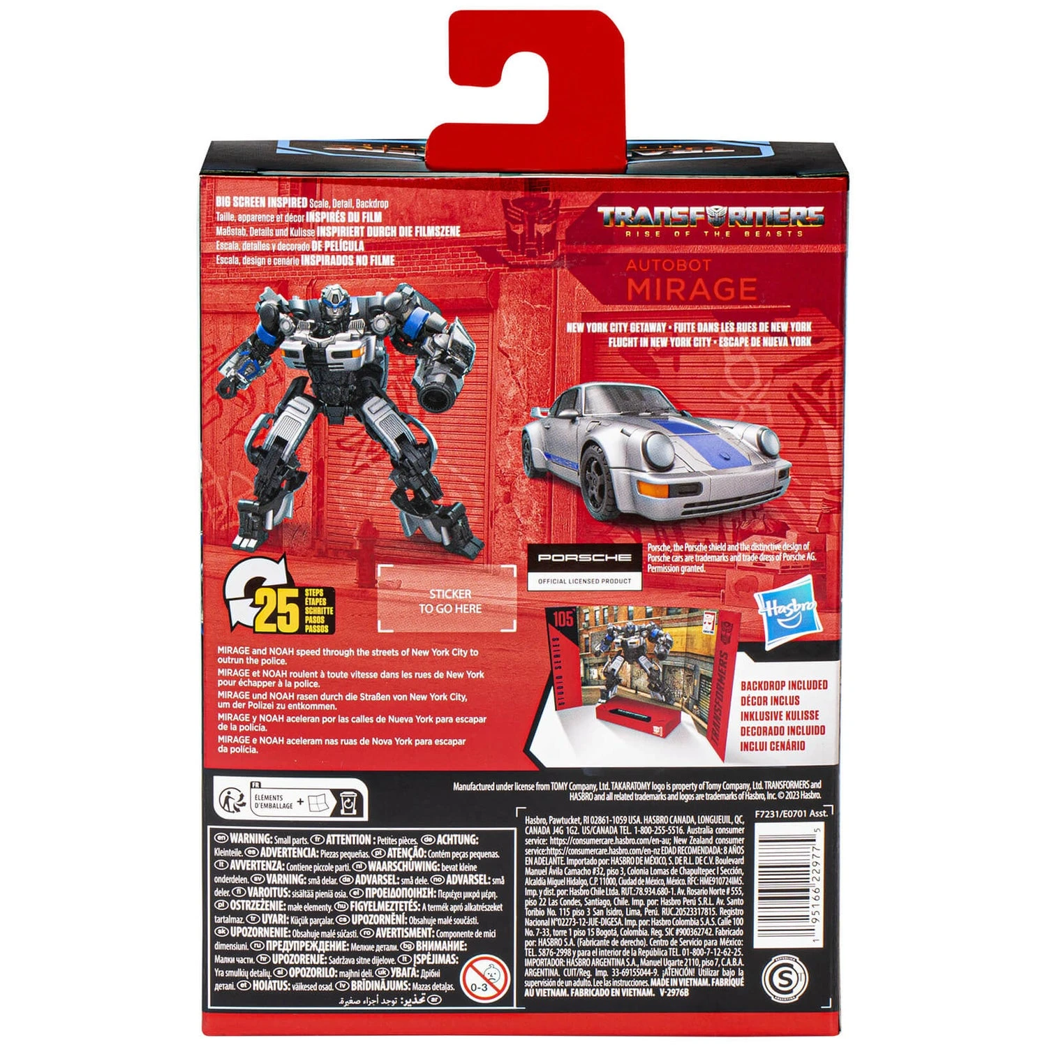 Hasbro Transformers Studio Series Deluxe Transformers: Rise Of The Beasts 105 Autobot Mirage Action Figure 7 Hasbro Transformers Studio Series Deluxe Transformers: Rise Of The Beasts 105 Autobot Mirage Action Figure - Image 5