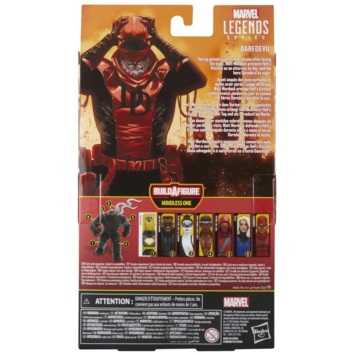 Hasbro Marvel Legends Series Daredevil, 6" Marvel Legends Action Figures 10 Hasbro Marvel Legends Series Daredevil, 6" Marvel Legends Action Figures - Image 8